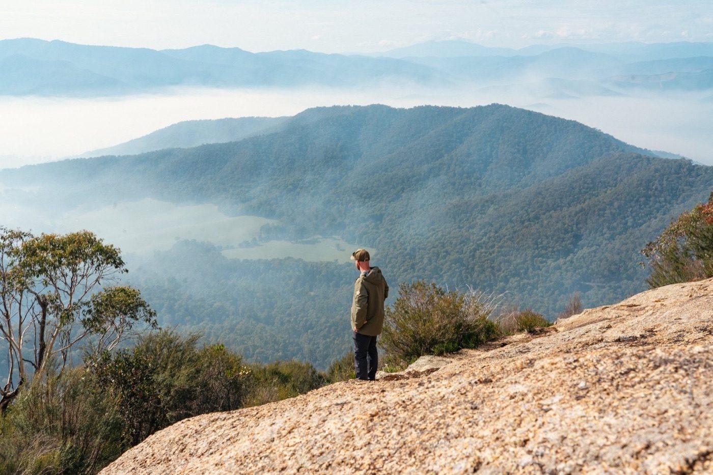 Looking out over the High Country from Mount Buffalo on the XTM Performance shoot